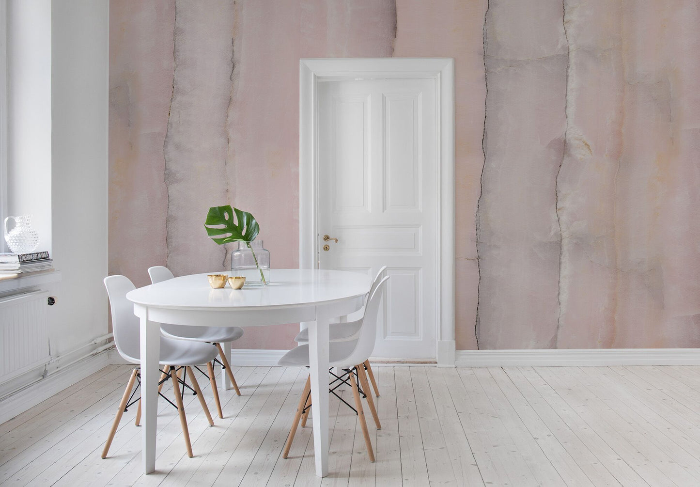 Pink Agate Slice Mural Wallpaper (SqM)