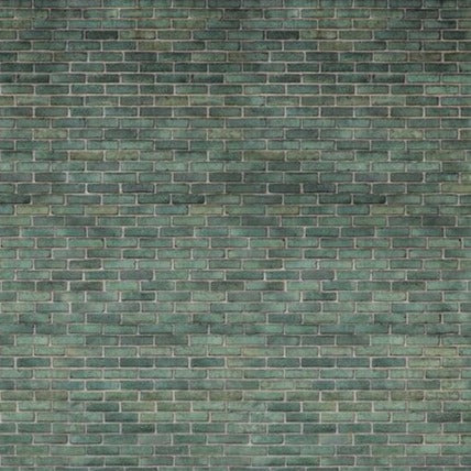 Urban Emerald Bricks Mural Wallpaper (SqM)