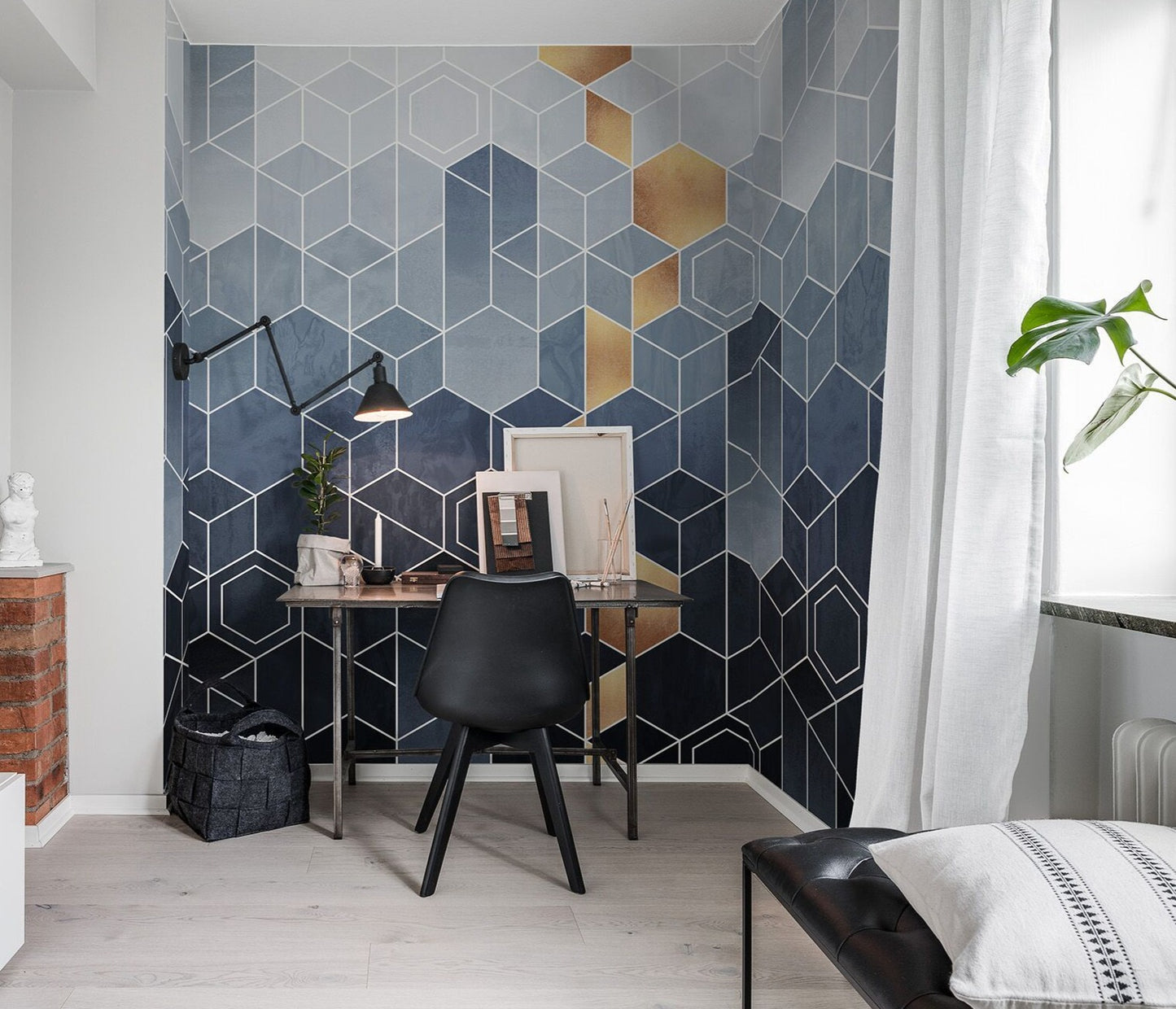 Gradient Geometry Mural Wallpaper (SqM)