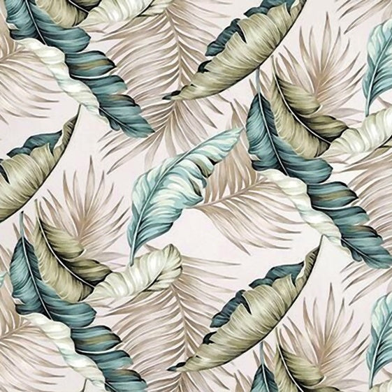 Modern Tropical Leaves Mural Wallpaper (SqM)