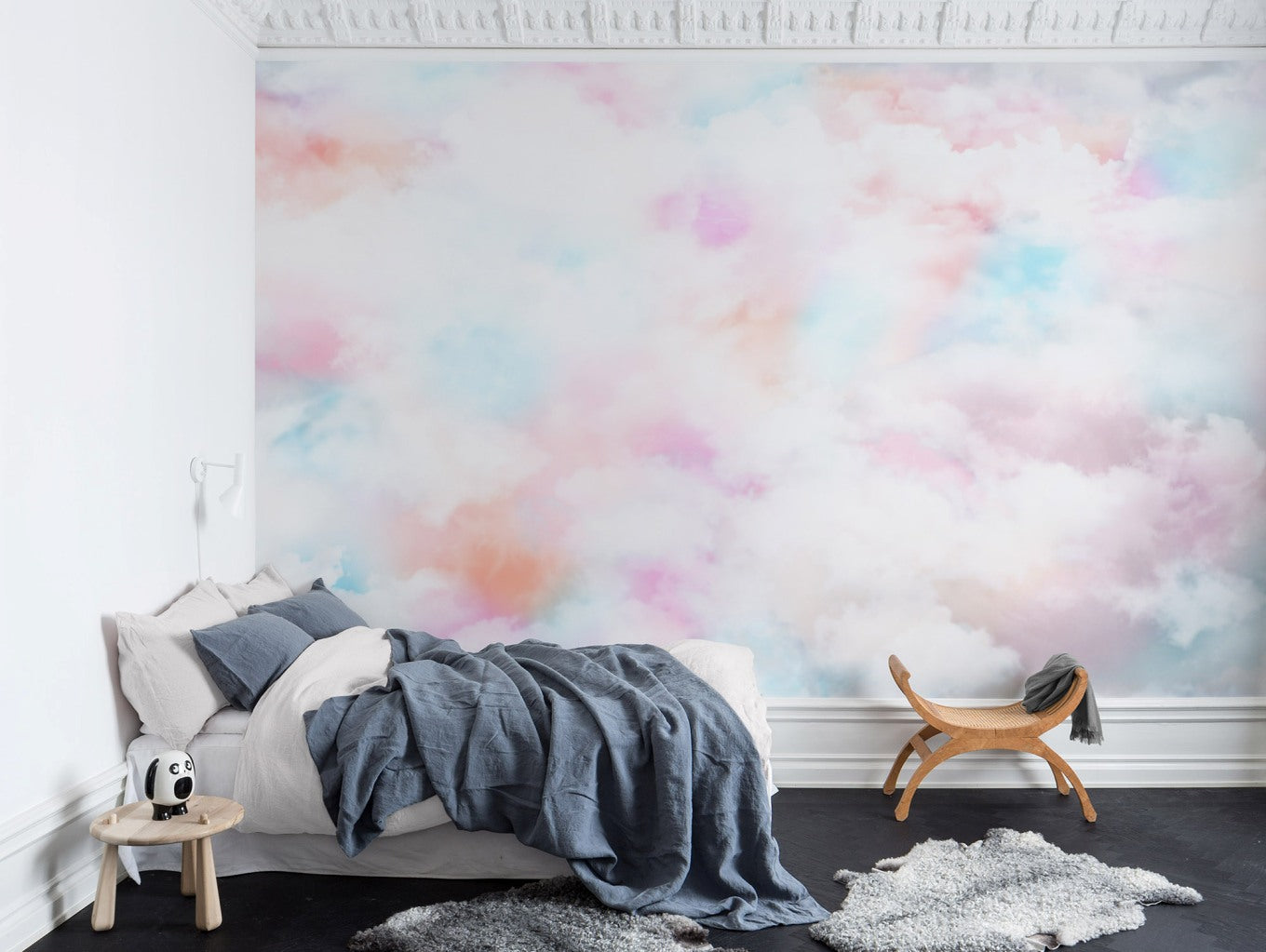 Coral Clouds Mural Wallpaper (SqM)