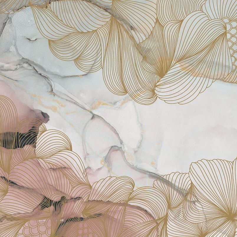 Opulence Pink Marble Mural Wallpaper (SqM)