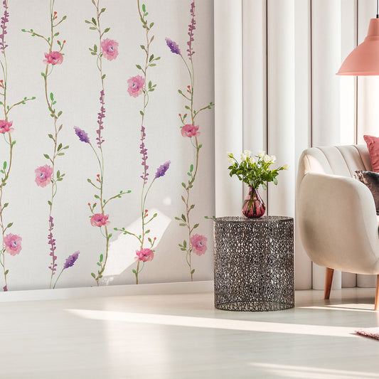 Pink Flowers of Avetrana Wallpaper (SqM)