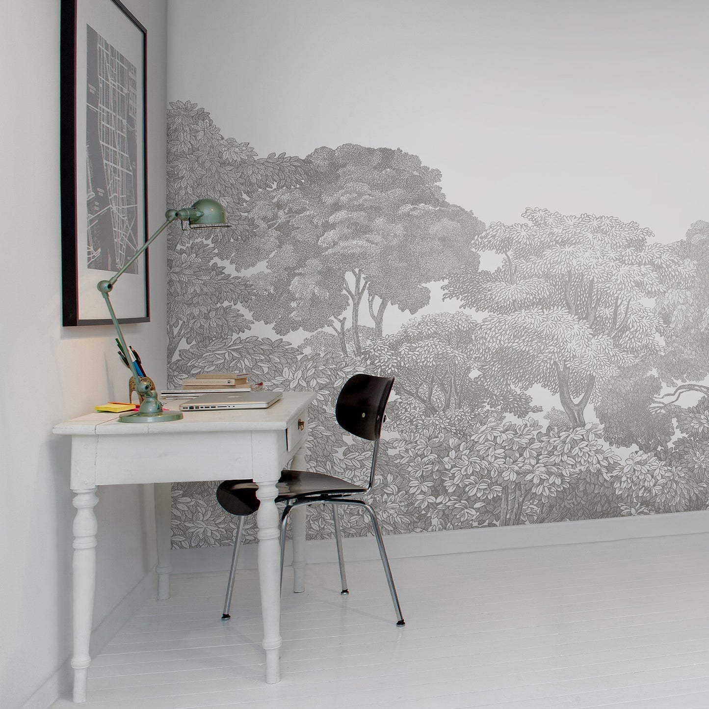 Bellewood Grey Fog Wall Mural Wallpaper (SqM)