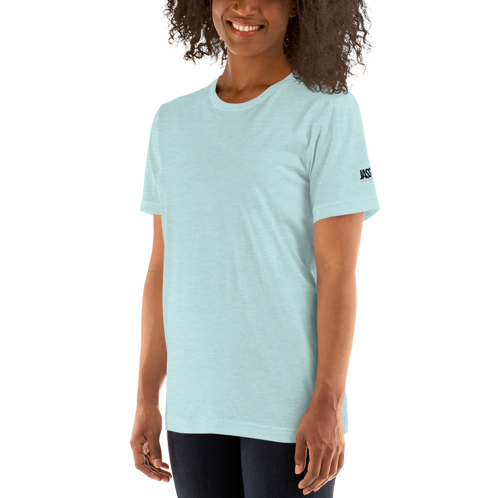 JASS London Minimal Logo T-Shirt | White, Cream, Blue, Yellow