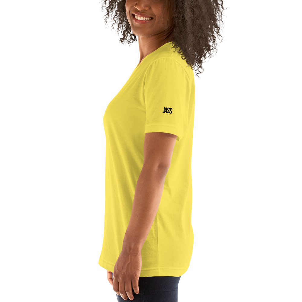 JASS London Minimal Logo T-Shirt | White, Cream, Blue, Yellow