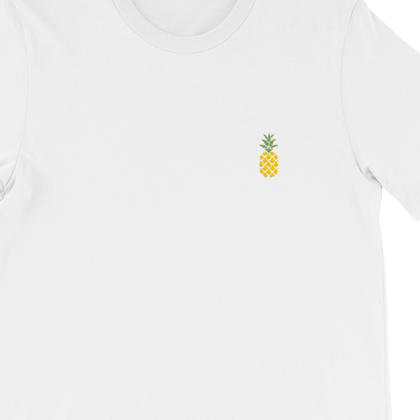 JASS Pineapple Embroidery T-Shirt | White