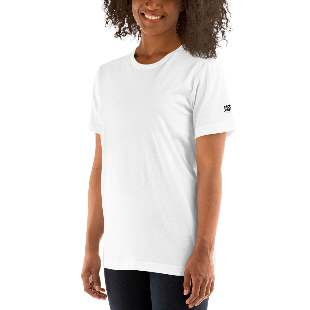 JASS London Minimal Logo T-Shirt | White, Cream, Blue, Yellow