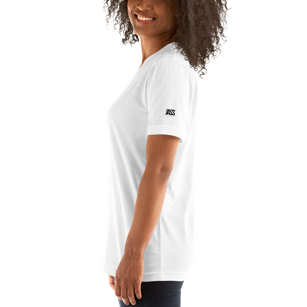 JASS London Minimal Logo T-Shirt | White, Cream, Blue, Yellow