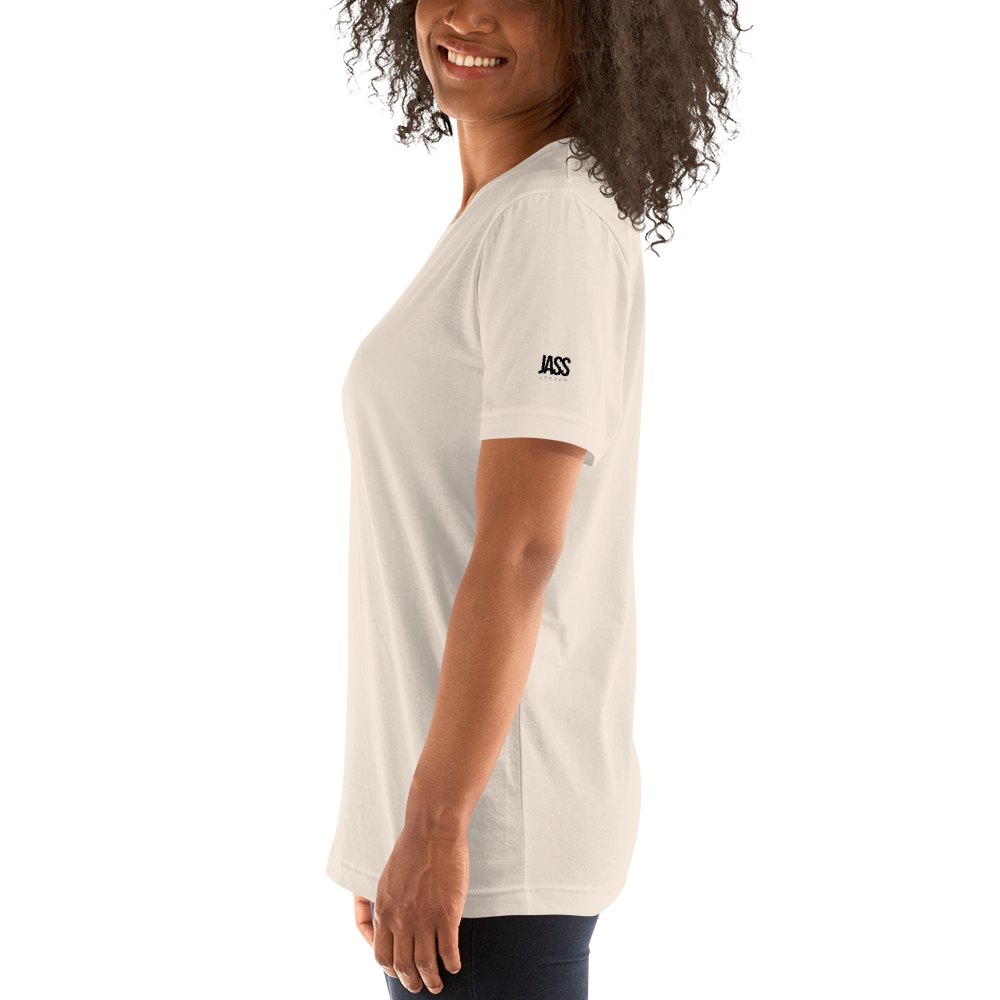 JASS London Minimal Logo T-Shirt | White, Cream, Blue, Yellow