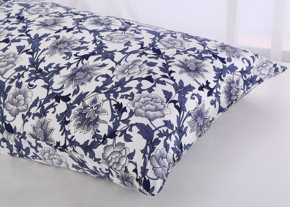 Floral Pattern Mulberry Silk Pillowcase