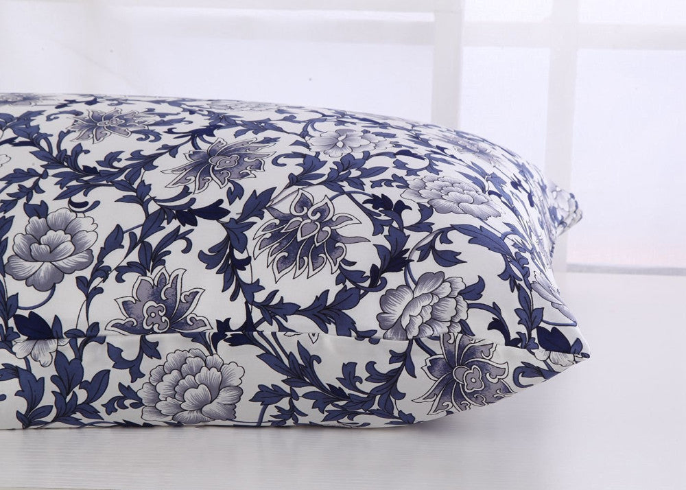 Floral Pattern Mulberry Silk Pillowcase