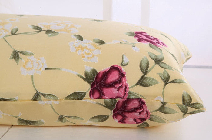 Floral Pattern Mulberry Silk Pillowcase