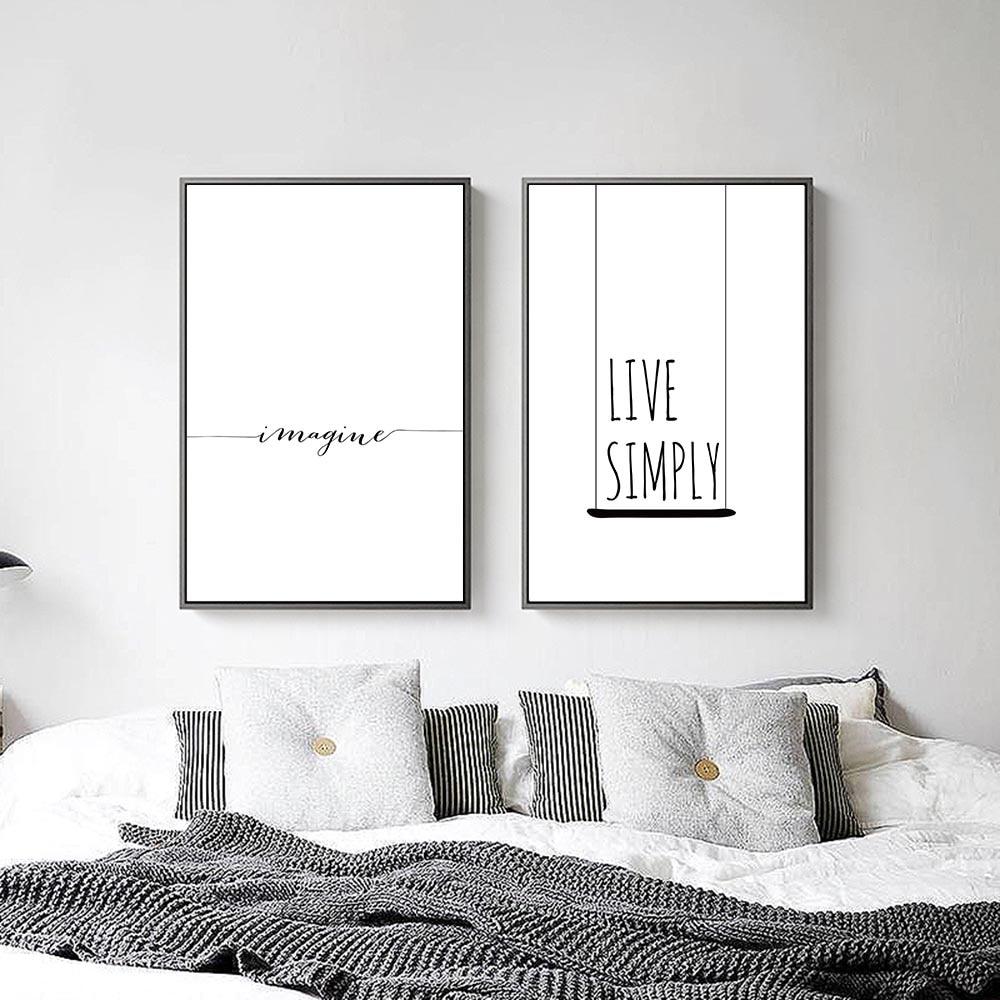 Live Simply Minimalist Wall Decor