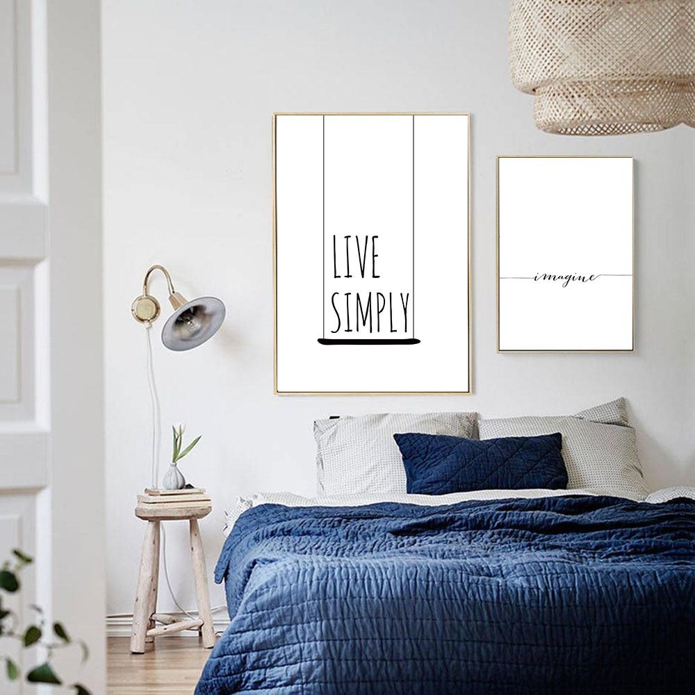 Live Simply Minimalist Wall Decor