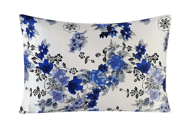 Floral Pattern Mulberry Silk Pillowcase