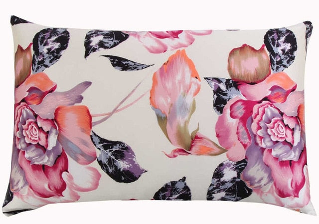 Floral Pattern Mulberry Silk Pillowcase