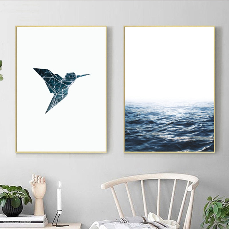 Hummingbird & Blue Ocean