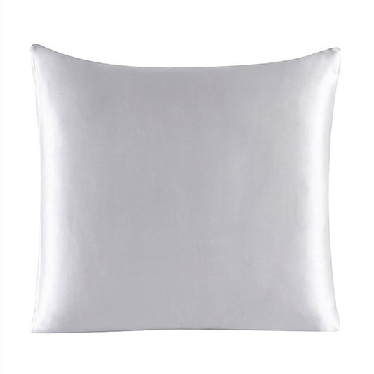 Silver Grey Natural Silk Cushion Cover