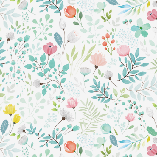 Botanical Floral Variance - Wallpaper Sample