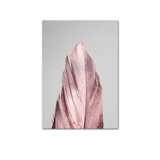 Pink Dreams Feather Canvas Print