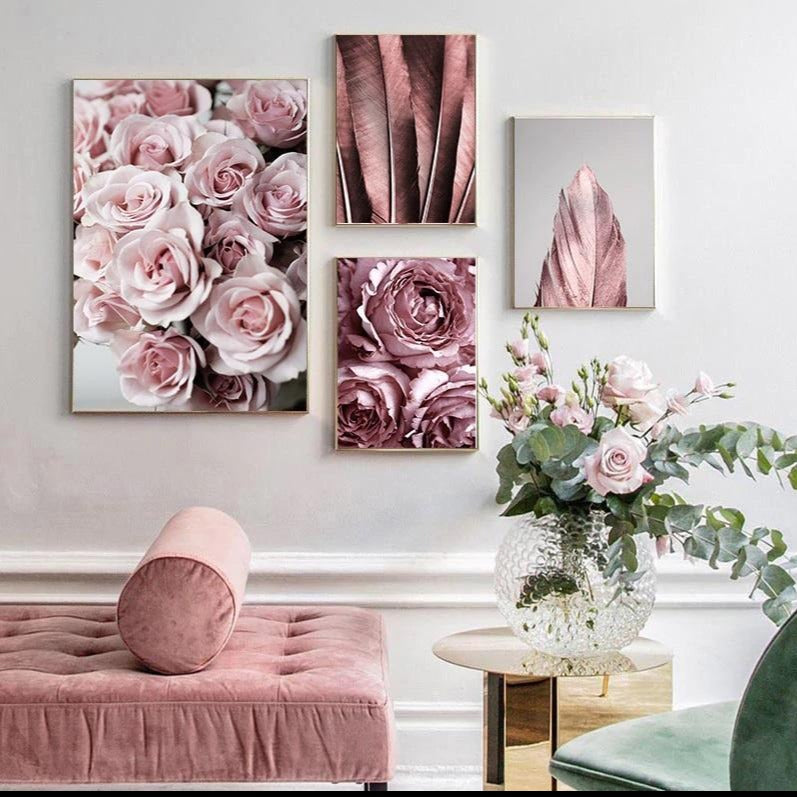 Blush Roses Canvas Print