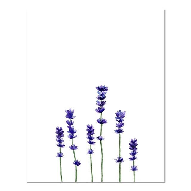 Lavender Minimalist Canvas Print