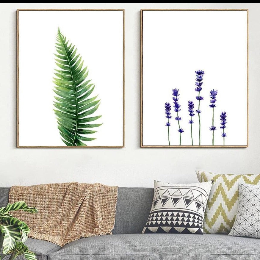 Fern Minimalist Canvas Print