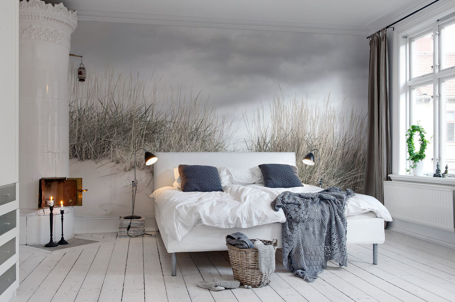 Pale Seashore Mural Wallpaper (SqM)