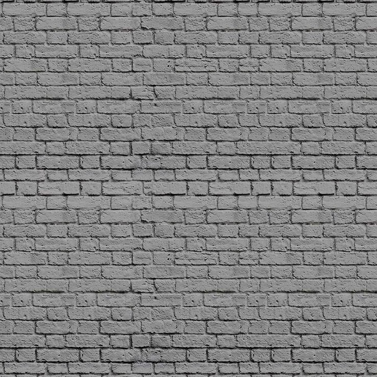 Soft Grey Bricks Mural Wallpaper (SqM)