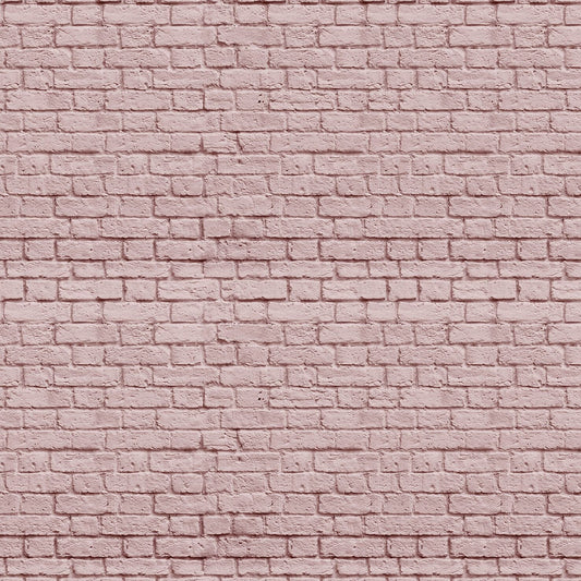 Soft Pink Bricks Mural Wallpaper (SqM)