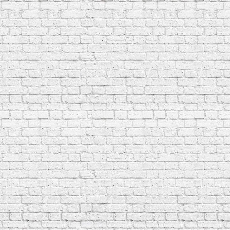 Vintage White Bricks Mural Wallpaper (SqM)