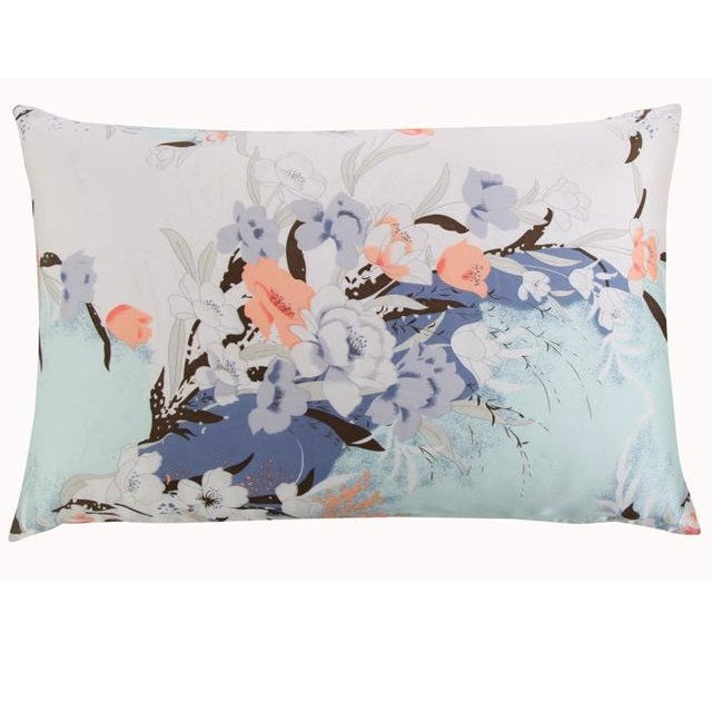 Floral Pastels Mulberry Silk Pillowcase