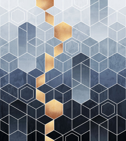 Gradient Geometry Mural Wallpaper (SqM)