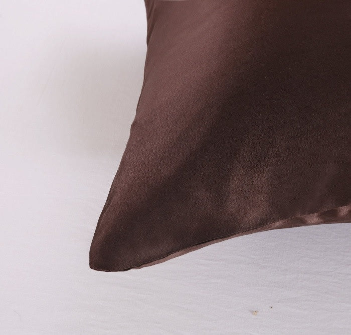 Coffee Natural Mulberry Silk Pillowcase