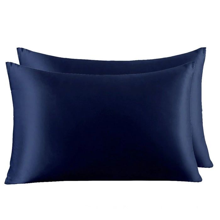 Dark Blue Mulberry Silk Pillowcase