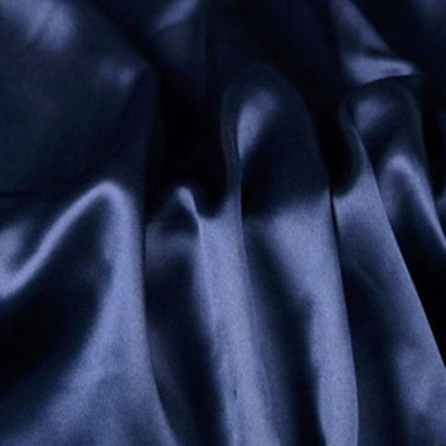 Dark Blue Mulberry Silk Pillowcase