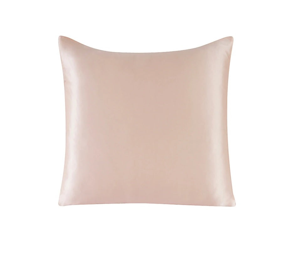 Pink Natural Silk Cushion Cover