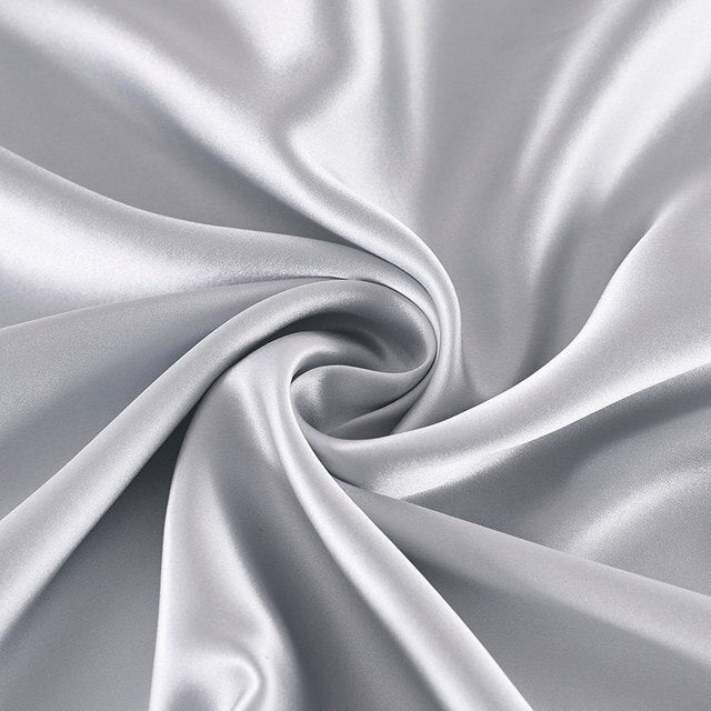 Silver Grey Natural Silk Cushion Cover