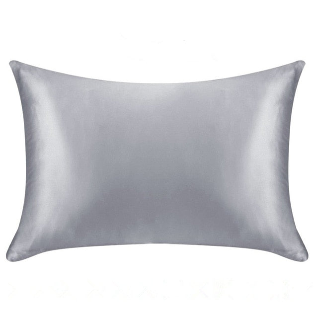Silver Grey Mulberry Silk Pillowcase