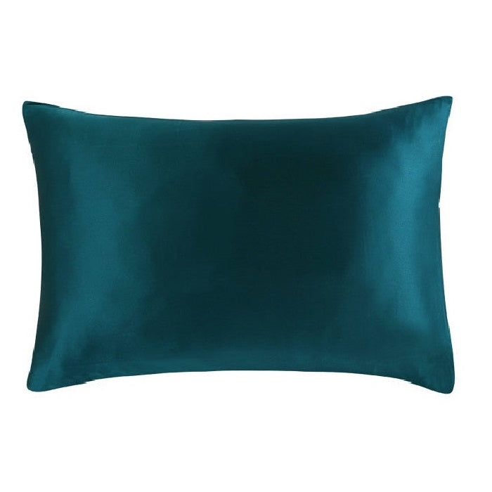 Teal Blue Mulberry Silk Pillowcase