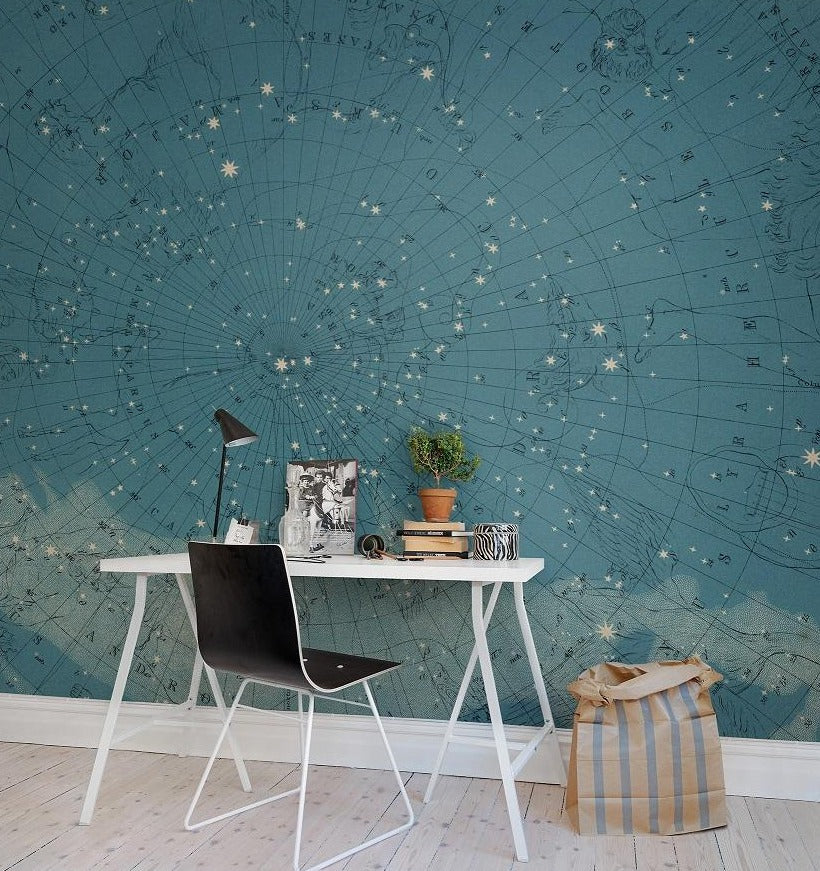 Atlas of Astronomy Mural Wallpaper (SqM)
