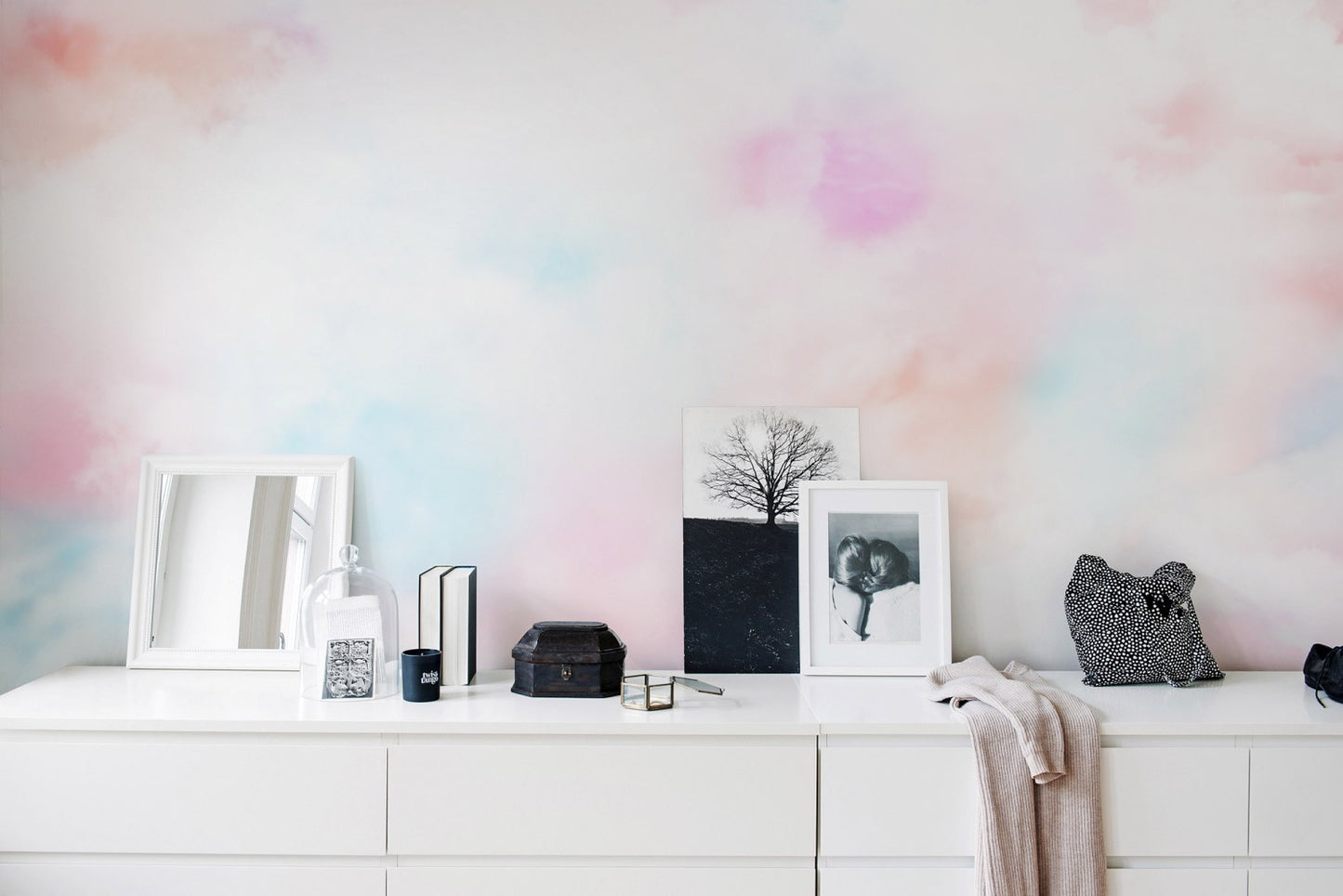 Coral Clouds Mural Wallpaper (SqM)