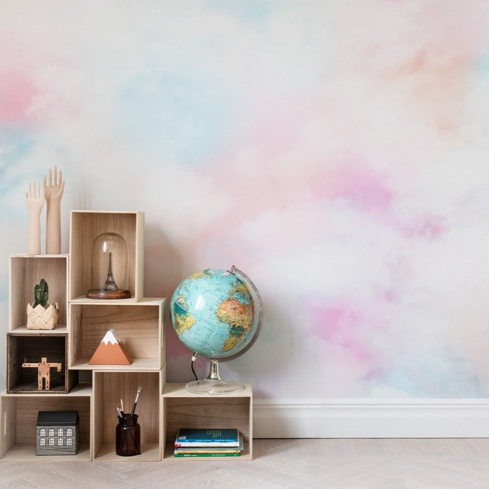 Coral Clouds Mural Wallpaper (SqM)