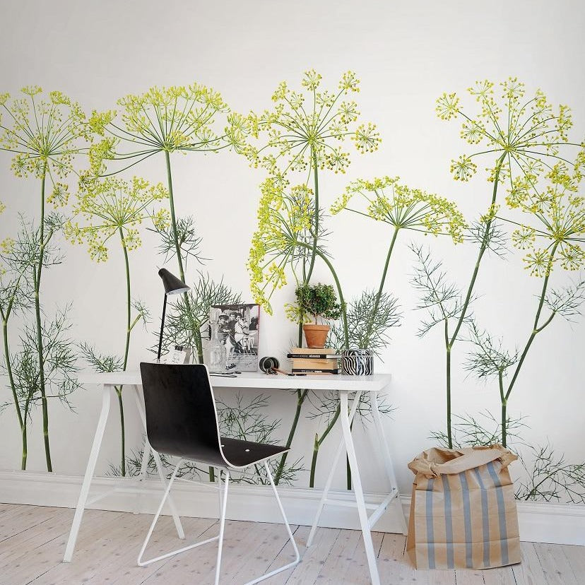 Crown of Dill Botanicals Mural Wallpaper (SqM)