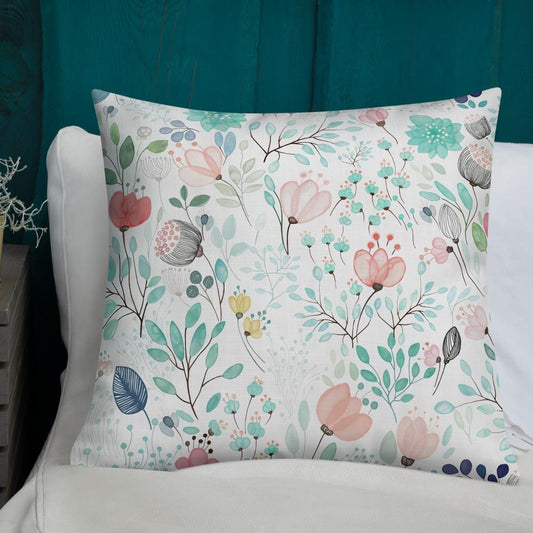 Botanical Floral Tale Cushion Cover