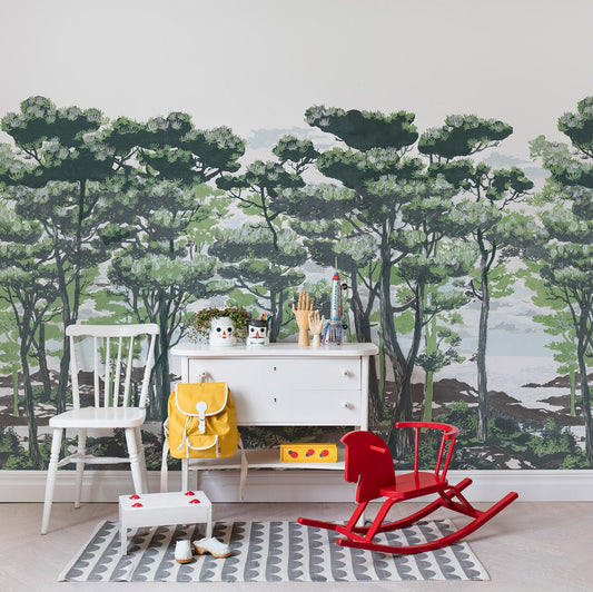 The Magical Forest in the Daylight Mural Wallpaper (SqM)
