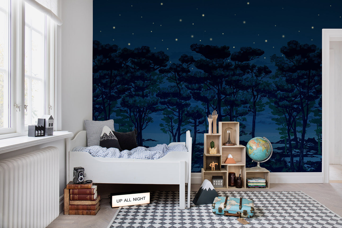 The Magical Forest in the Night Mural Wallpaper (SqM)