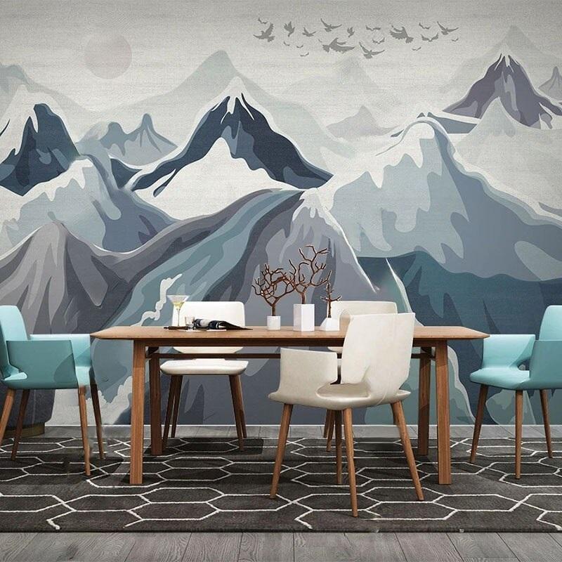 Mountain Peaks Mural Wallpaper (SqM)