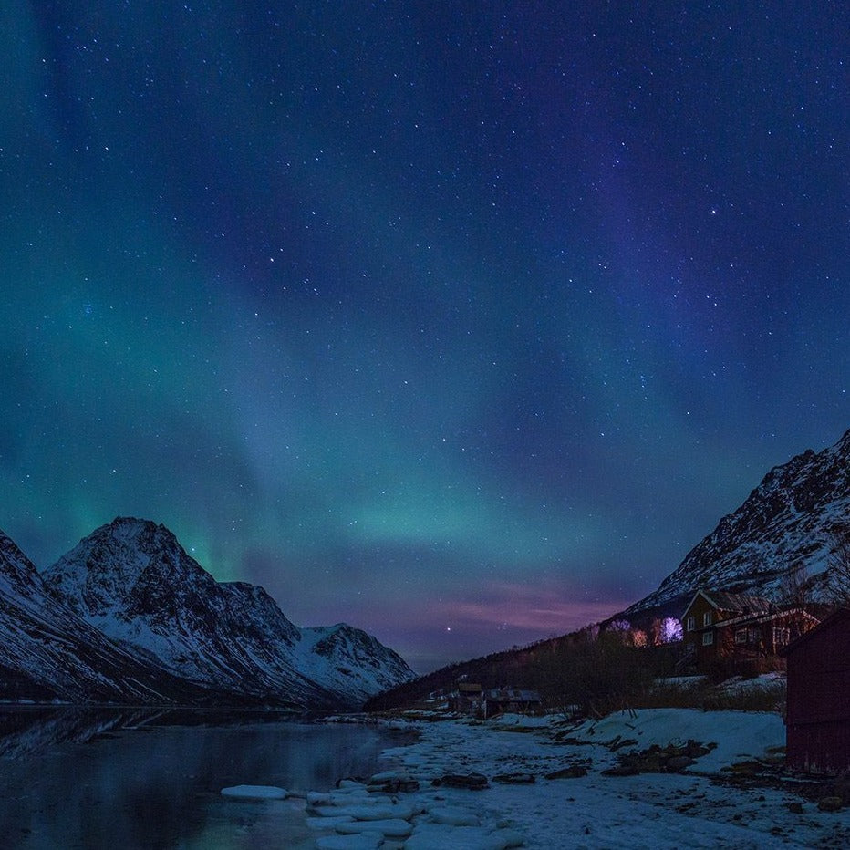 Northern Lights View Mural Wallpaper (SqM)